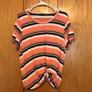 Knotted Striped Tee